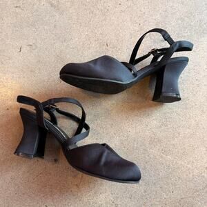 Vintage Y2K No Boundaries Black Block Heel Size 7.5